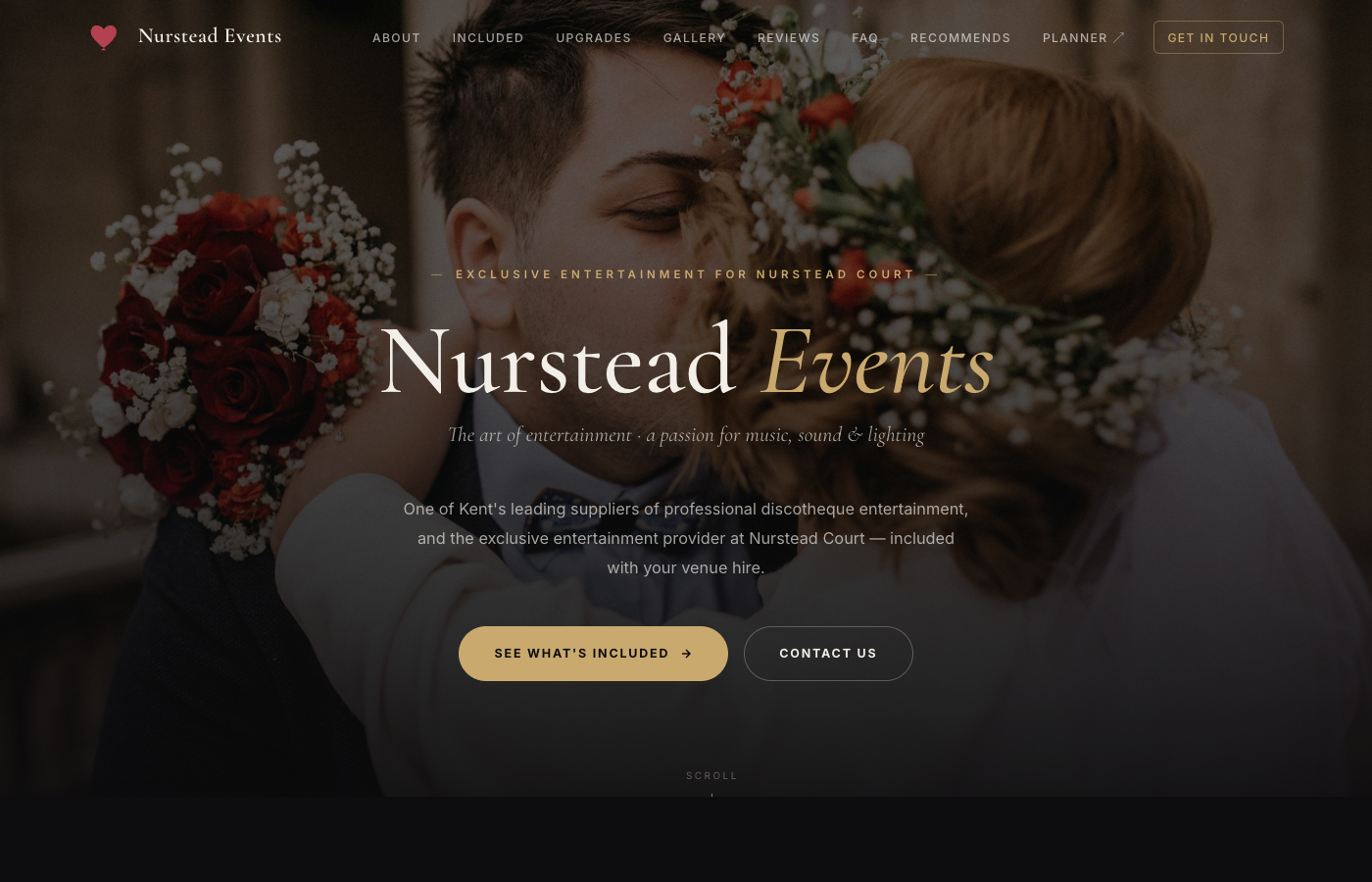 Nurstead Events — live ownsite.co.uk client