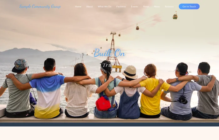 Community club template demo